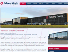 Tablet Screenshot of esbjerg-gods.dk